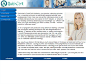 Tablet Screenshot of online.quickcert.com